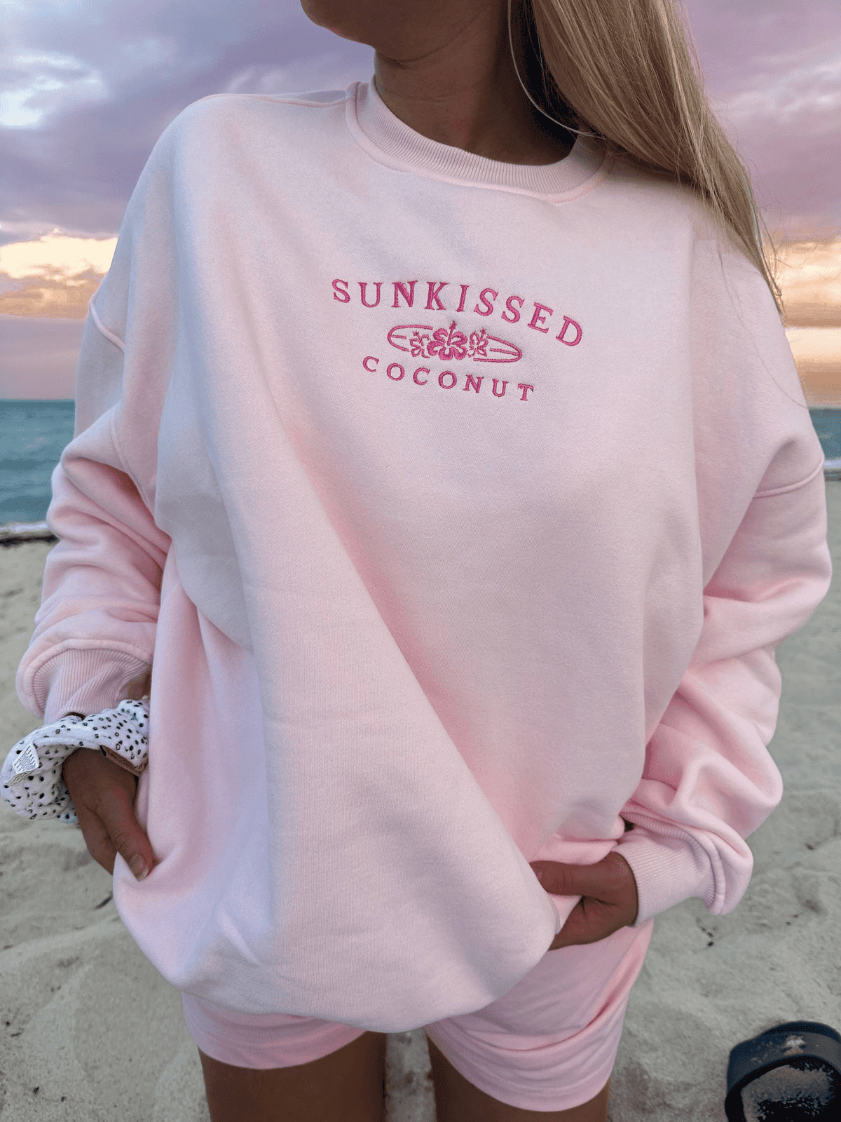 Sunkissed Coconut Sweatshirt Perfect Mother Day Gifts Father's Day Gift for Him - Lilybirchmarket