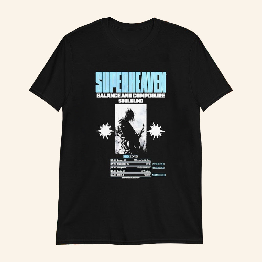 Superheaven Balance And Composure Soul Blind UK Tour 2026 T-Shirt Gifts For Fans - Lily Birch Market