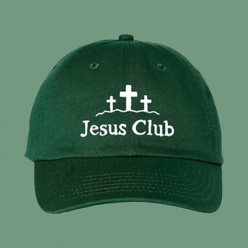 SuperMega Merch Jesus Club Embroidered Hat Christian Father's Day Gifts - Lilybirchmarket