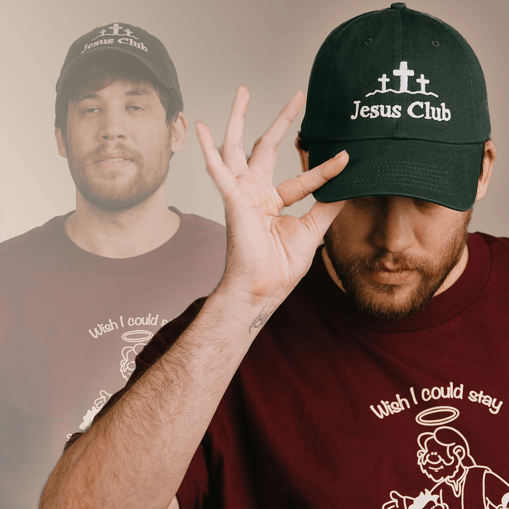 SuperMega Merch Jesus Club Embroidered Hat Christian Father's Day Gifts - Lilybirchmarket