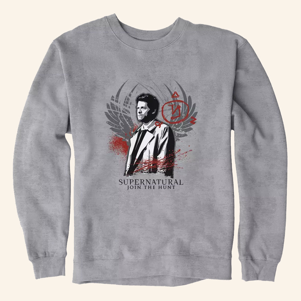 Supernatural Merch Castiel Join The Hunt Sweatshirt Gifts For Friends - Lilybirchmarket