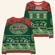 Survivor Merch Survivor Mashup Logo Holiday Sweatshirt Christmas Present Ideas For Boyfriend - Lilybirchmarket