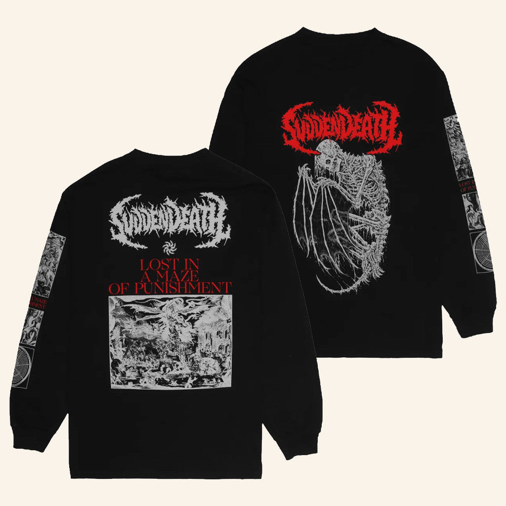 Svdden Death Merch Maze Of Punishment Long Sleeve Shirt Gifts For Music Fans - Lilybirchmarket