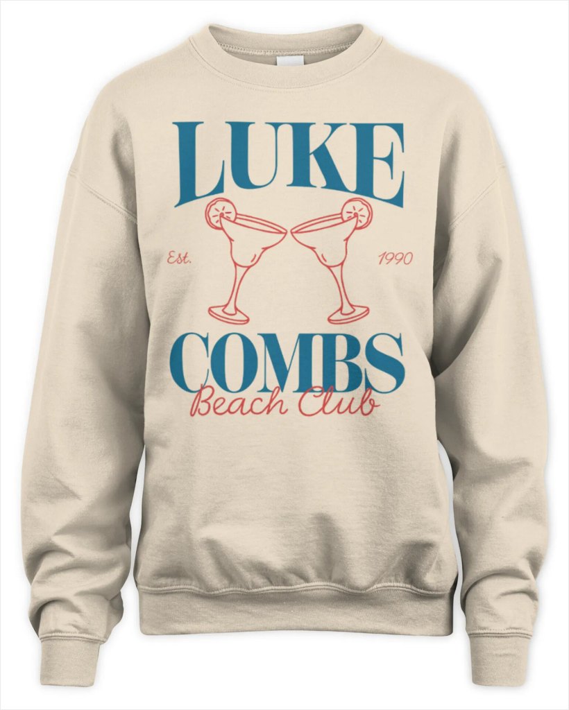 Sweatshirt 2024 Luke Combs X Nicole Summer Luke Combs Beach Club, Premium Sweaer Gifts For Him - Lilybirchmarket