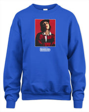 Sweatshirt Billie Eilish Blue Billie Photo Premium Sweaer Gifts For Besties Trendy Merch - Lilybirchmarket