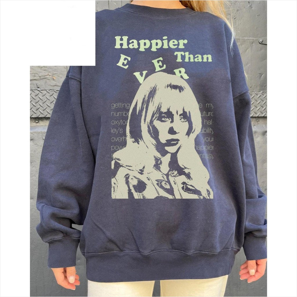 Sweatshirt Billie Eilish I DidnT Change My Number Gifts For Sister Trendy Merch - Lilybirchmarket