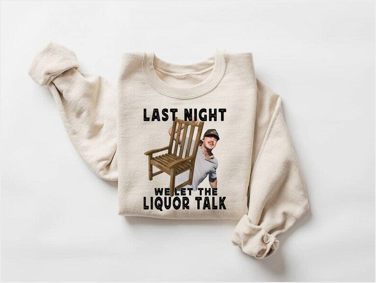 Sweatshirt Morgan Wallen Mugshot, Wallen Leave Them Broadway Chairs Alone Gifts For Besties - Lilybirchmarket