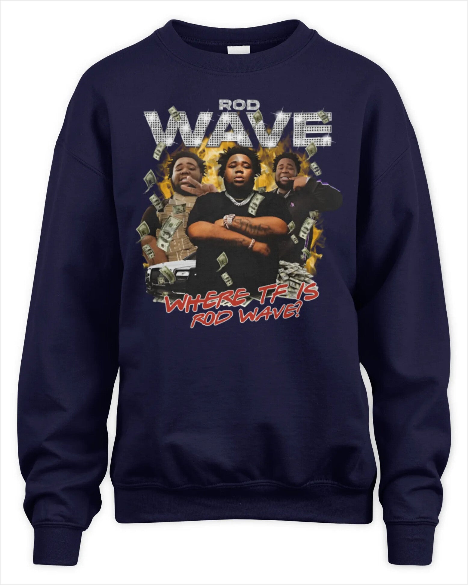 Sweatshirt Official Black Rod Wave Where Tf Is Rod Wave Photo Premium Sweaer Gifts For Friends - Lilybirchmarket