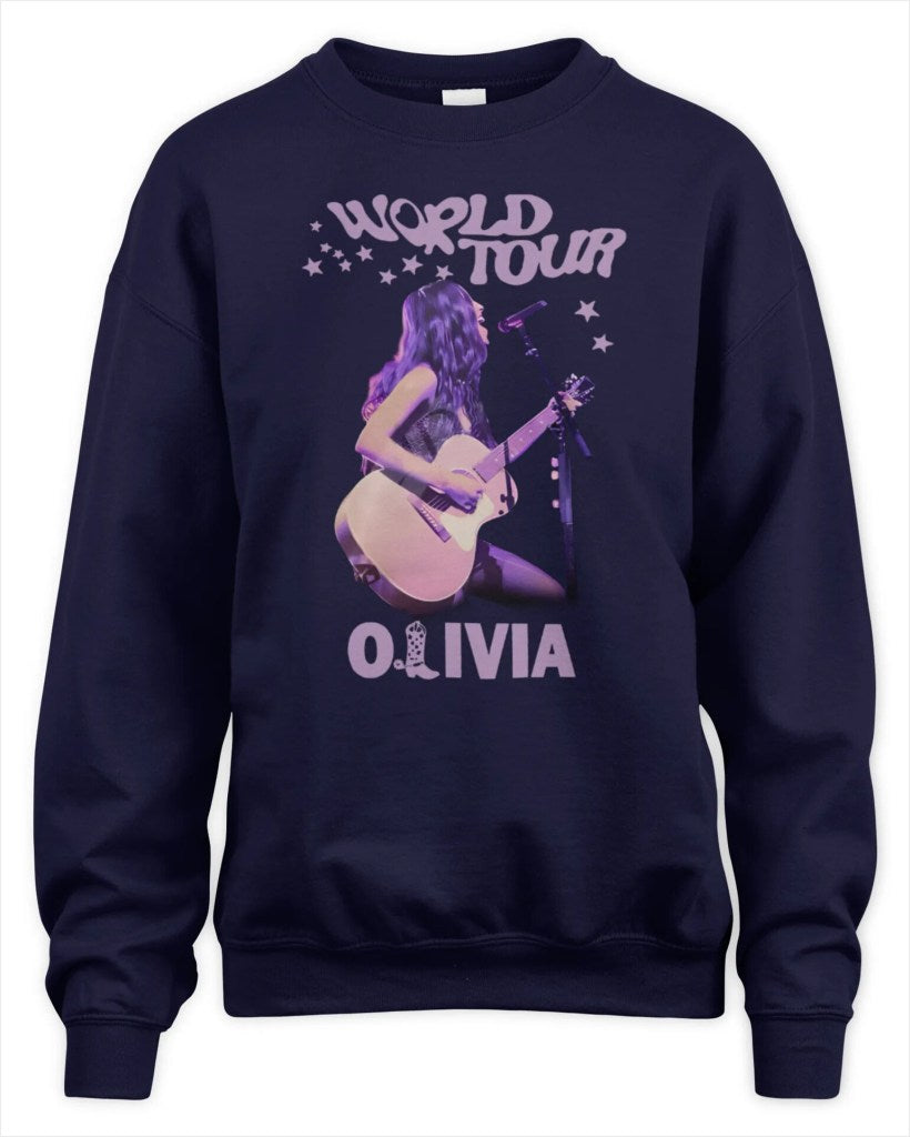 Sweatshirt Olivia Rodrigo World Tour Premium Sweaer Gifts For Fans Trendy Merch - Lilybirchmarket