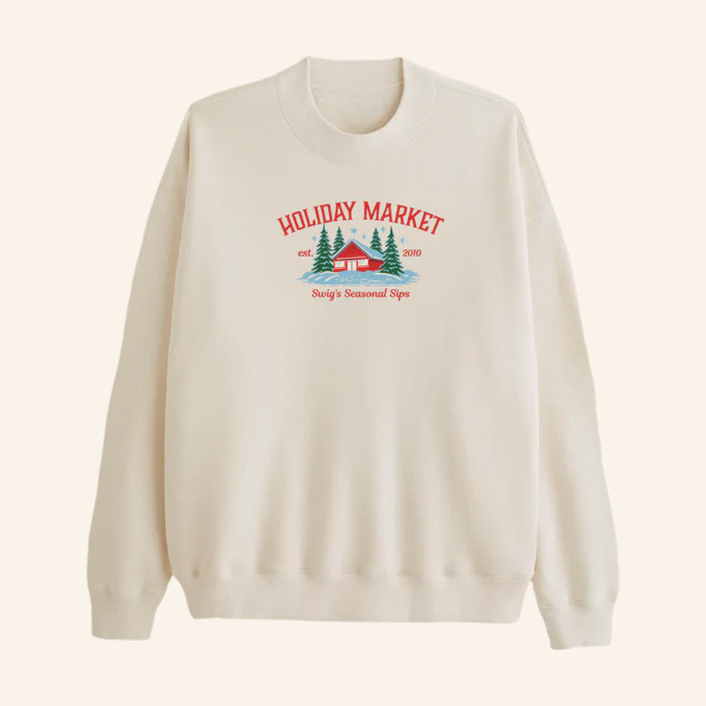 Swig Merch Holiday Market Sweatshirt Christmas Gifts Ideas For Wife - Lilybirchmarket