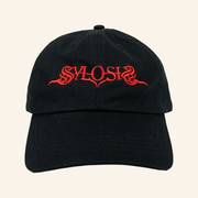 Sylosis Merch Embroidered Red Logo Black Cap Dad Gifts - Lilybirchmarket