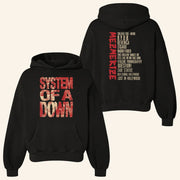 System Of A Down Merch Tour 2025 Mezmerize Tracklist Hoodie Gifts For Friends - Lilybirchmarket