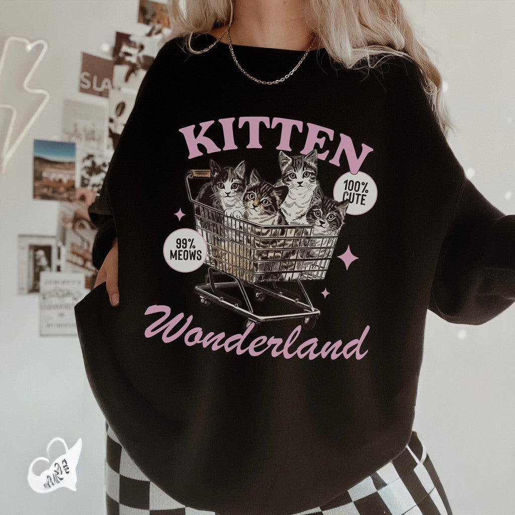 Tabby Cat Cute Little Kittens Sweatshirt Cute Gifts For Cat Lovers - Lilybirchmarket