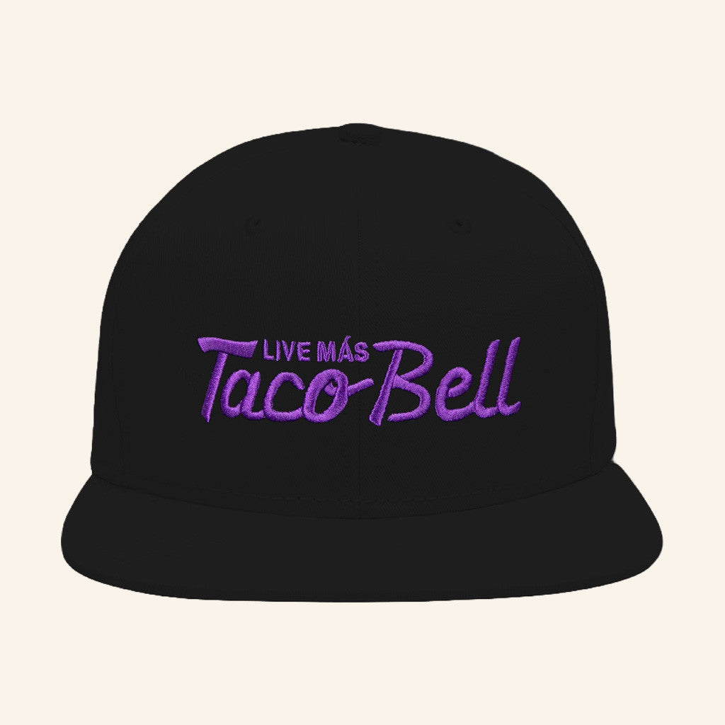 Taco Bell Merch Live Mas Taco Bell Embroidered Snapback Hat Christmas Gifts For Young Men - Lilybirchmarket