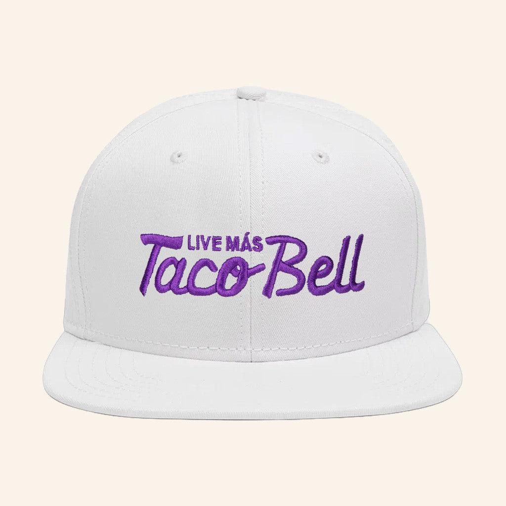 Taco Bell Merch Live Mas Taco Bell Snapback Hat Embroidered Best Christmas Gifts For Him - Lilybirchmarket