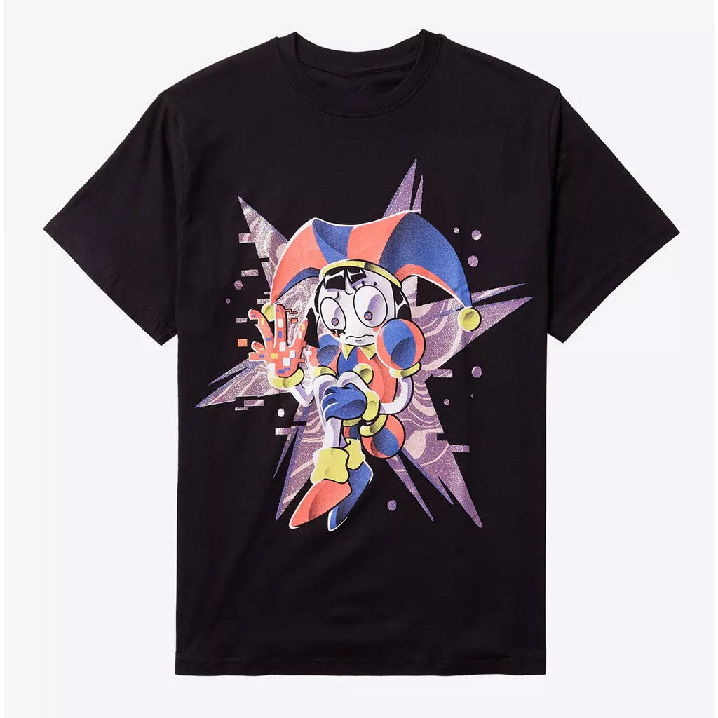 TADC Merch The Amazing Digital Circus Pomni Glitter T-Shirt The Amazing Digital Circus Merch - Lily Birch Market