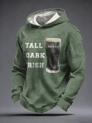 Tall Dark Irish Hoodie Stout Beer Slainte St Patrick's Day Clothing Gifts For Men Ireland - Lilybirchmarket