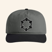Tape B Merch Tape B Reel Two Tone Embroidered Hat Grey Black Gifts For DJ Lovers - Lilybirchmarket
