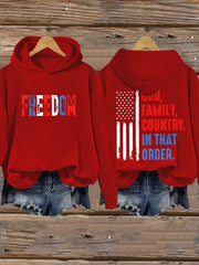 Target Charlie Kirk Hoodie Red Freedom God Family Country In That Order Merch Clothing - Lilybirchmarket