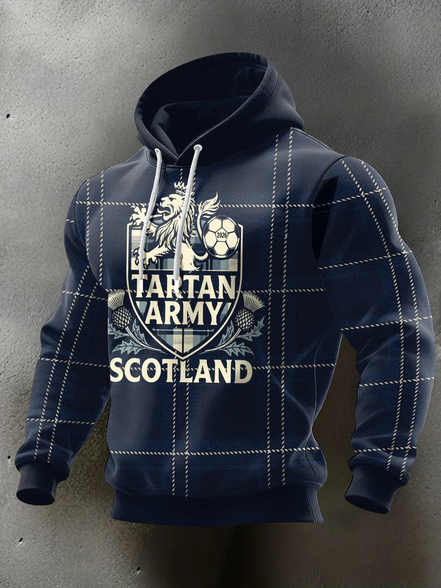 Tartan Army Scotland Hoodie 2026 Lion Rampant Fan Gear World Cup Football Gift For Soccer Supporters - Lilybirchmarket