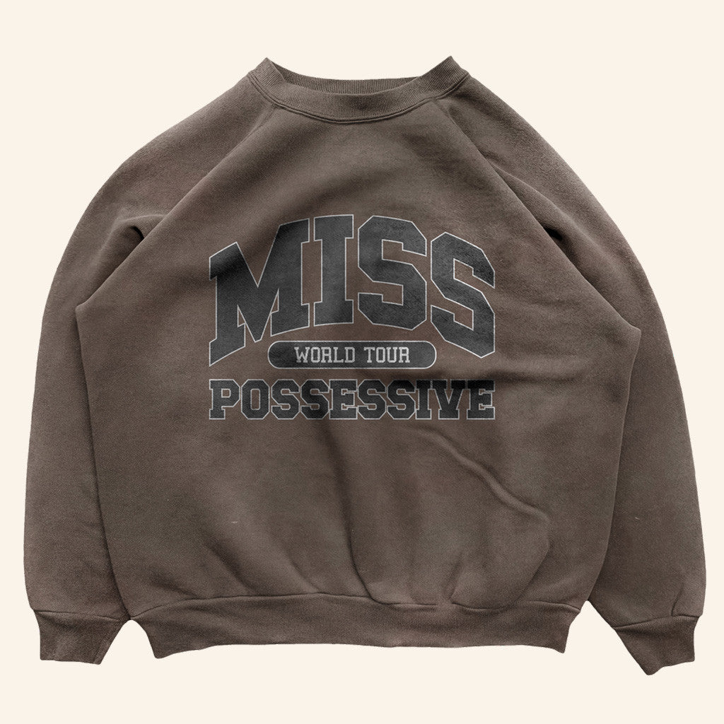 Tate Mcrae Merch Miss Possessive Crewneck Sweatshirt Miss Possessive Tour Merch - Lilybirchmarket
