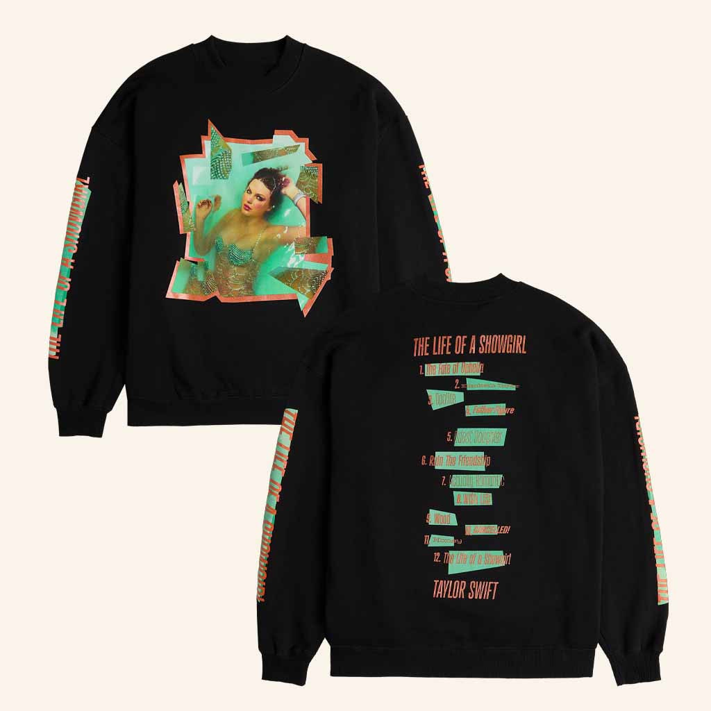Taylor Swift Merch The Life Of A Showgirl Sweatshirt Christmas Gift For Swifties - Lilybirchmarket