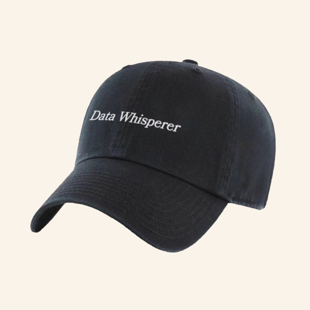 TB4A Merch Embroidered Data Whisperer Hat Present For Husband - Lilybirchmarket