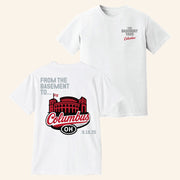TBY Tour Merch From The Basement To Columbus White T-Shirt Present For Husband - Lily Birch Market