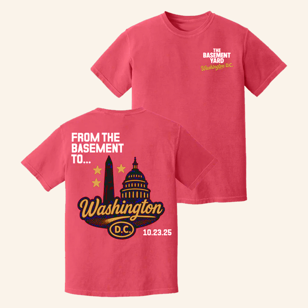 TBY Tour Merch From The Basement To Washington T-Shirt Unique Gifts For Him - Lily Birch Market