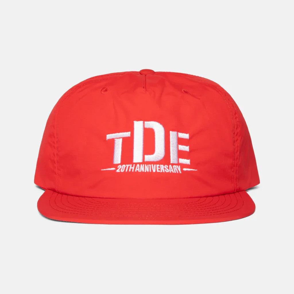 TDE Merch TDE 20th Logo Embroidered Red Snapback Hat Dad Christmas Gifts - Lilybirchmarket