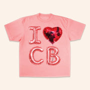 Team Breezy Official Merch I Love CB Balloon T-Shirt Chris Brown Merch Gifts For Music Fans - Lily Birch Market