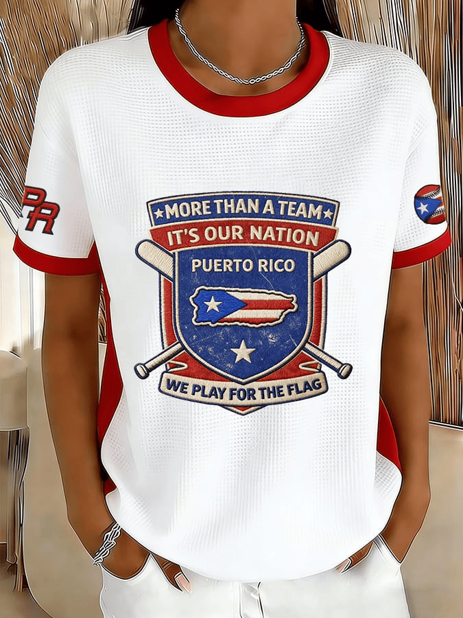  Team Puerto Rico WBC 2026 Shirt More Than A Team It's Our Nation Puerto Rico Merch Women's - TradiViet