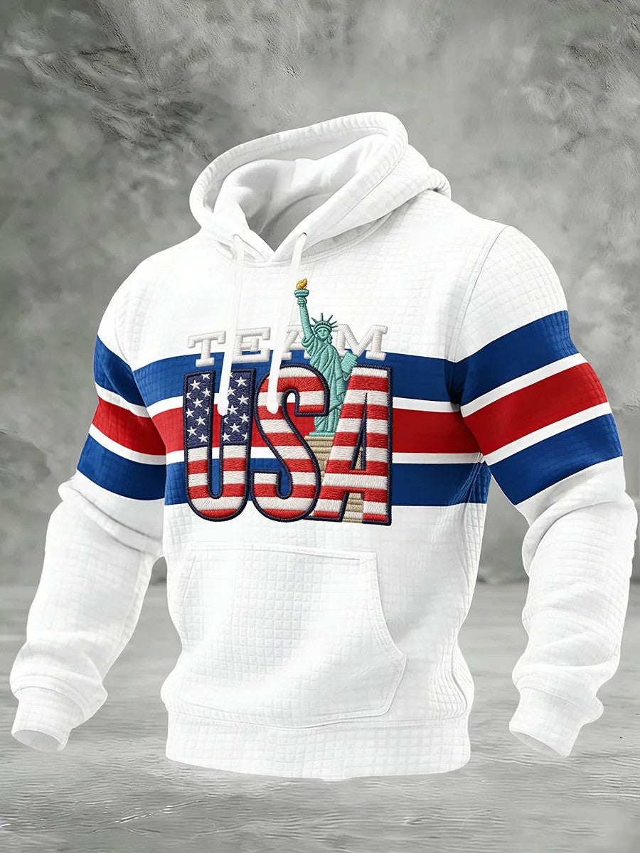 Team USA 2026 Winter Olympic Hoodie Statues Of Liberty Patriotic Apparel Team USA Merch - Lilybirchmarket