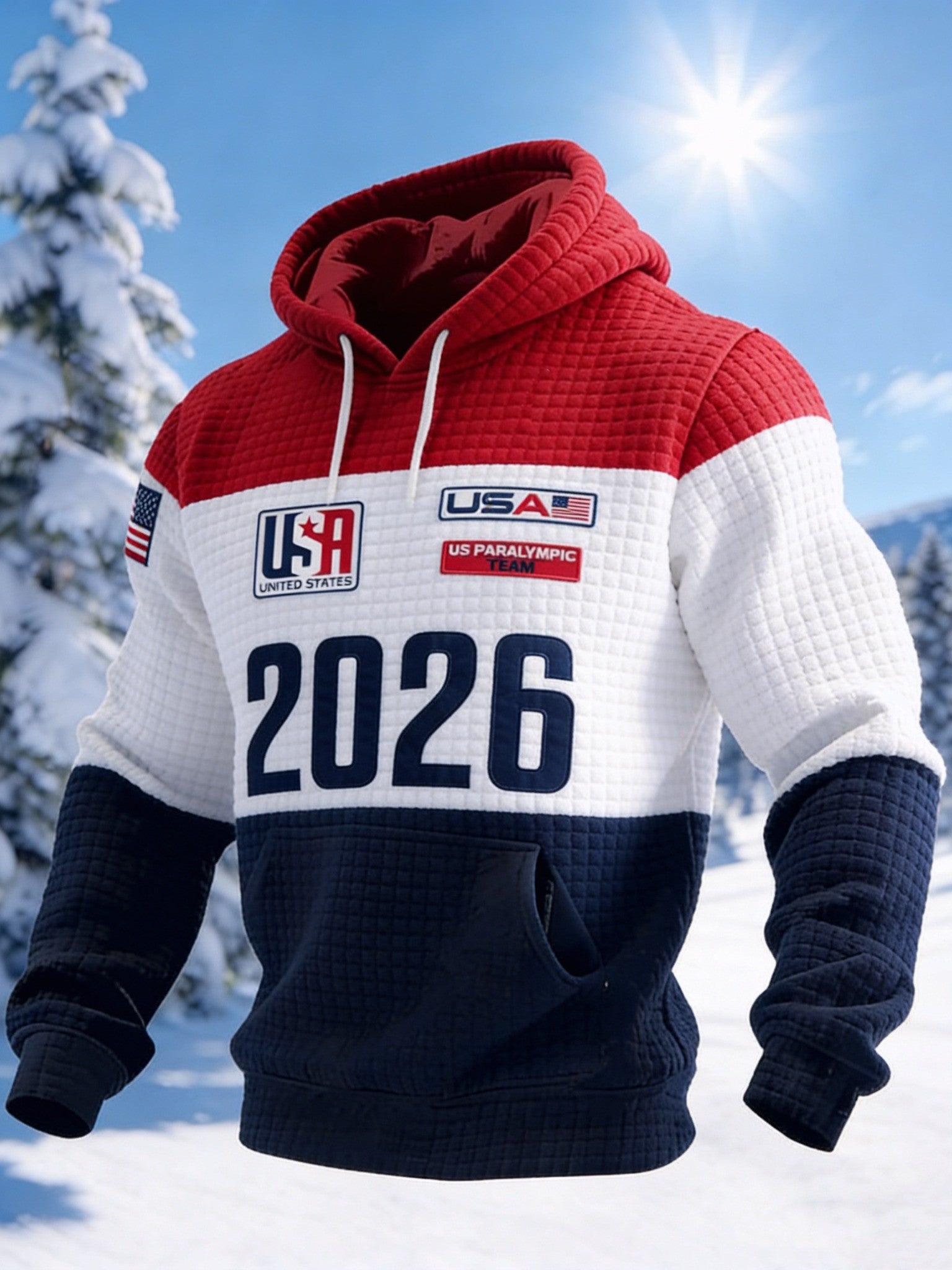 Team USA 2026 Winter Olympics Hoodie US Paralympic Team Milano Cortina 2026 Merch - Lilybirchmarket