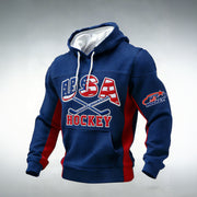 Team USA American Hockey Spirit Hoodie Ice Hockey Winter Olympics Hooded Sweatshirt - Lilybirchmarket