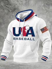 Team USA Baseball Hoodie Mens Game Day Outfits USA World Baseball Classic 2026 Merch Gifts - Lilybirchmarket