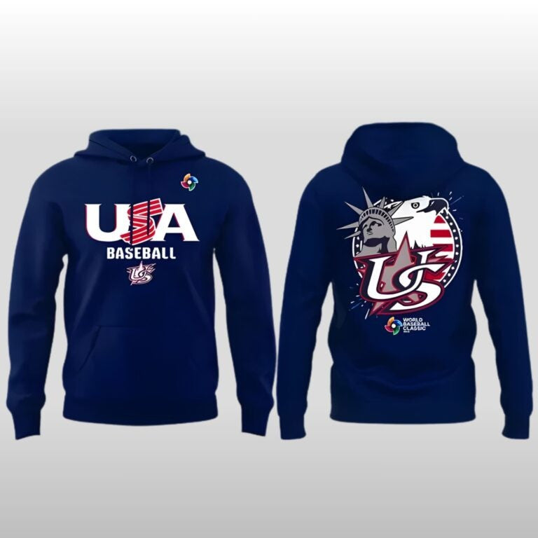 Team USA Baseball Hoodie World Baseball Classic 2026 Merch Unique Gifts For Game Day - Lilybirchmarket
