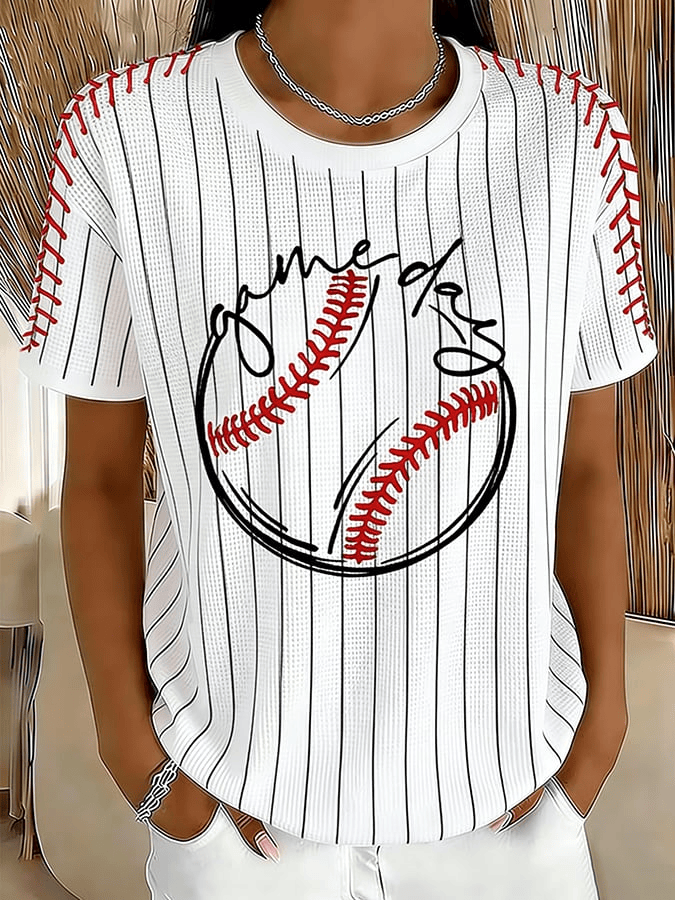  Team USA Baseball Merch Game Day T-Shirt Baseball Enthusiast Gifts For Women's - TradiViet