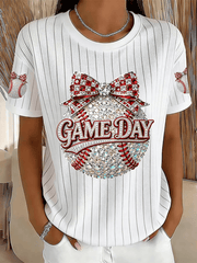  Team USA Baseball Merch WBC 2026 Game Day T-Shirt Baseball Enthusiast Gifts For Her - TradiViet