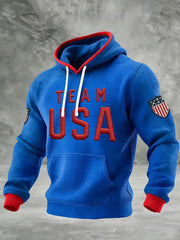 Team USA Emblem Hoodie 2026 Winter Olympics Team USA Merch Patriotic Apparel Gifts For Men - Lilybirchmarket