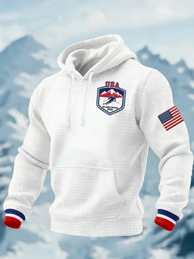 Team USA Ice Hockey 2026 Winter Olympics Hoodie Team USA Milano Cortina Hoodie Gifts For Fans - Lilybirchmarket