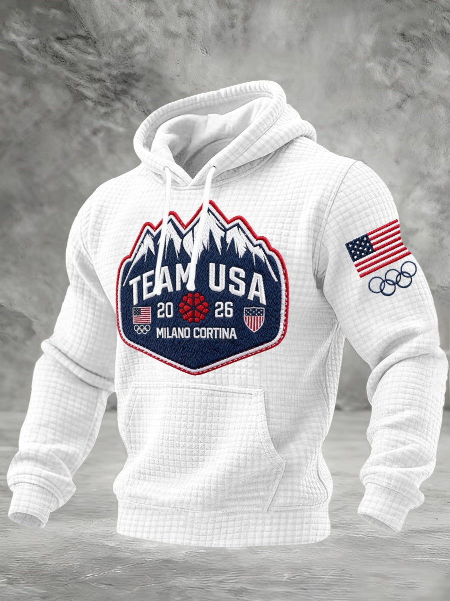 Team USA Milano Cortina 2026 Hoodie Winter Sports Olympics 2026 Hoodie Team USA Merch - Lilybirchmarket