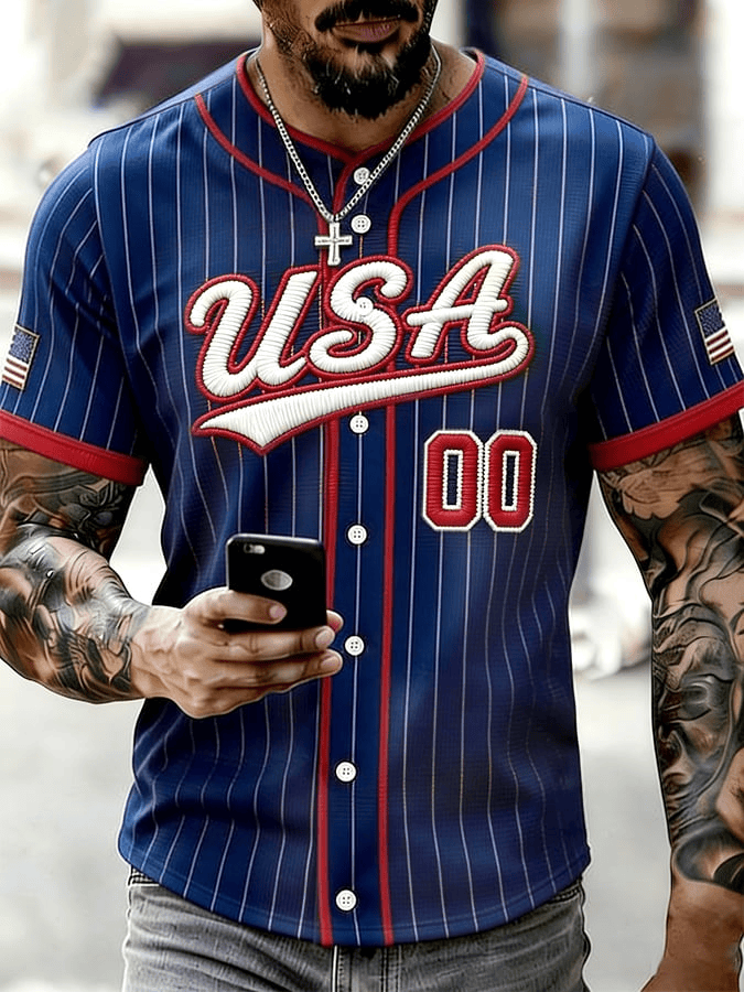  Team USA WBC 2026 Baseball Jersey World Baseball Classic 2026 Shirts Team USA Merch Men's - TradiViet