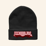 Technoblade Merch Black Wordmark Beanie Best Birthday Gift For Son - Lilybirchmarket
