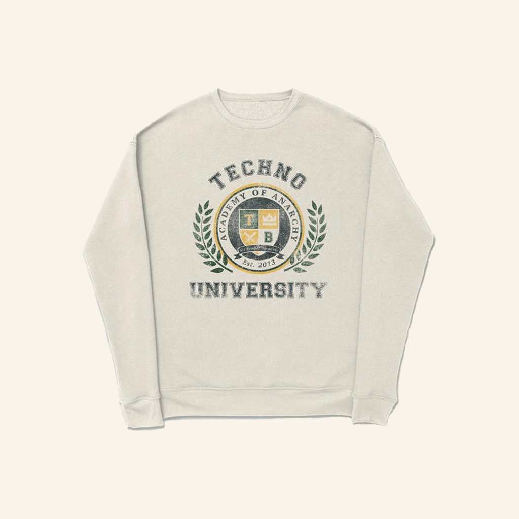 Technoblade Merch Techno University Crewneck Sweatshirt Friends Gifts - Lilybirchmarket