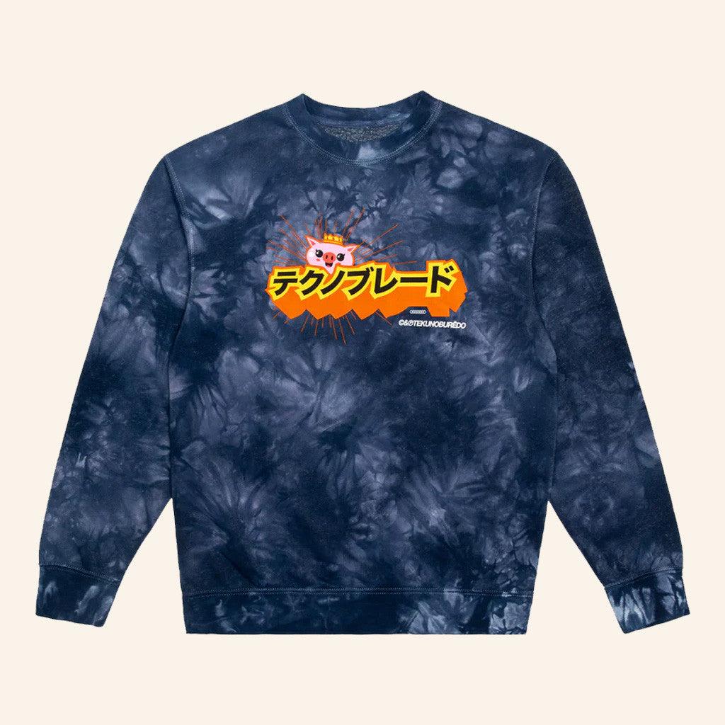 Technoblade Merch TEKUNOBUReDO Navy Tie Dye Sweatshirt Gifts For Besties - Lilybirchmarket