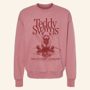 Teddy Swims Merch Breakin' My Heart Crewneck Sweatshirt Gifts For Her - Lilybirchmarket