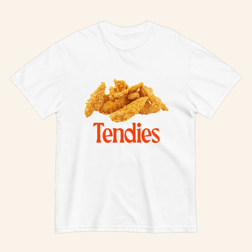 Tendies Chicken T-Shirt Humorous Slang Shirt Gifts For Boyfriend - Lily Birch Market