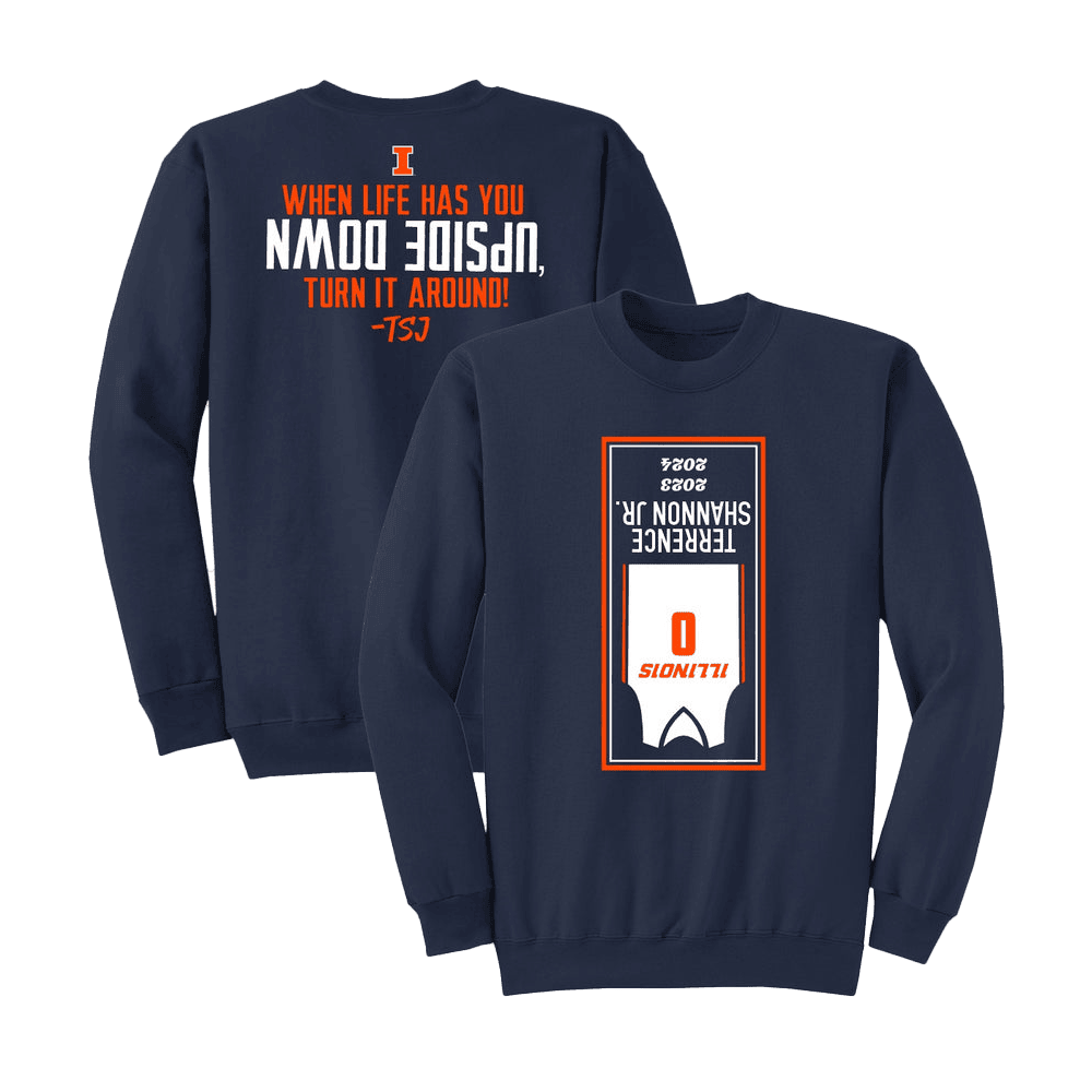 Terrence Shannon Jr Sweatshirt When Life Has You Upside Down Sweatshirt Basketball Fan Gifts - Lilybirchmarket