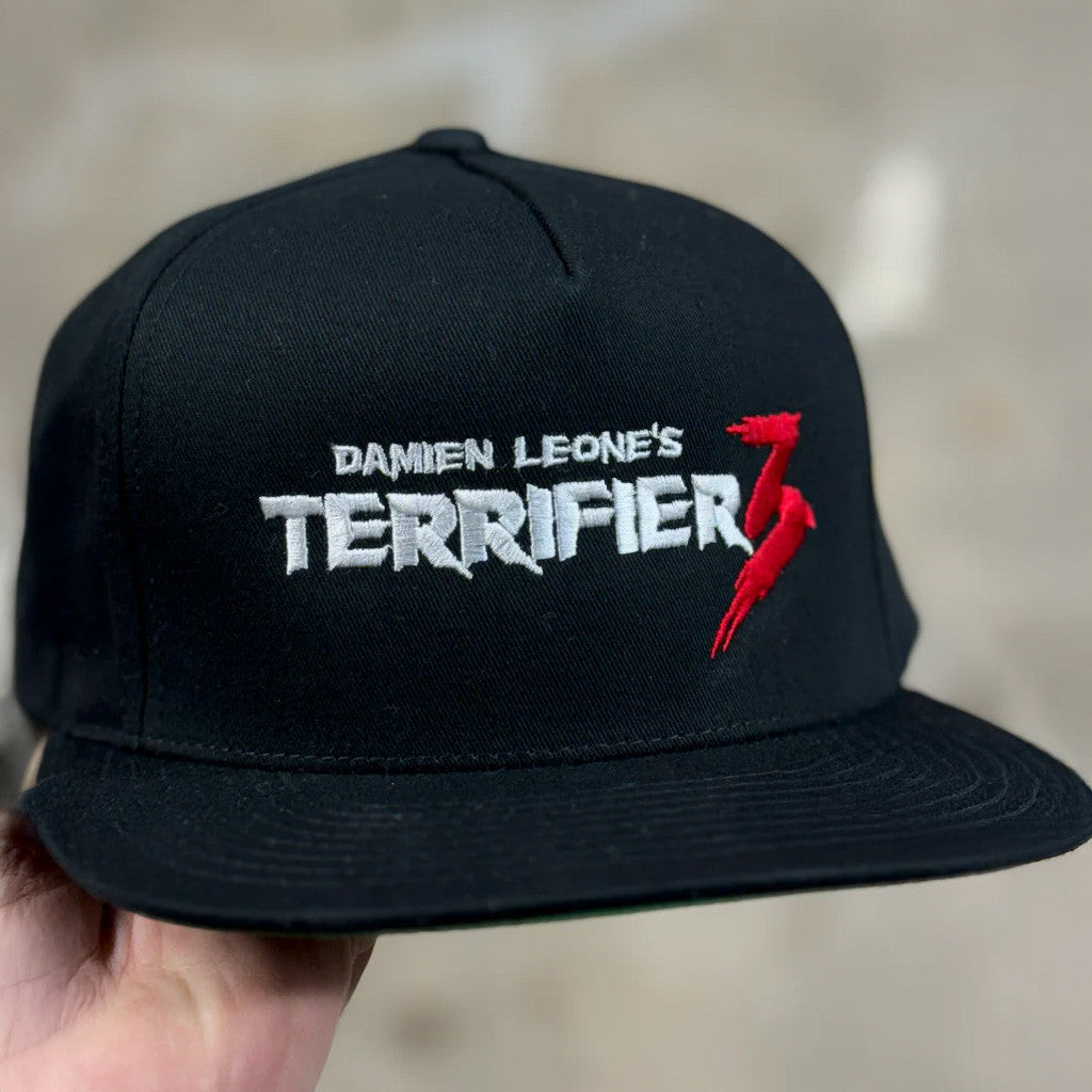 Terrifier Merch Terrifier 3 Embroidered Snapback Hat Birthday Ideas For Boyfriend - Lilybirchmarket